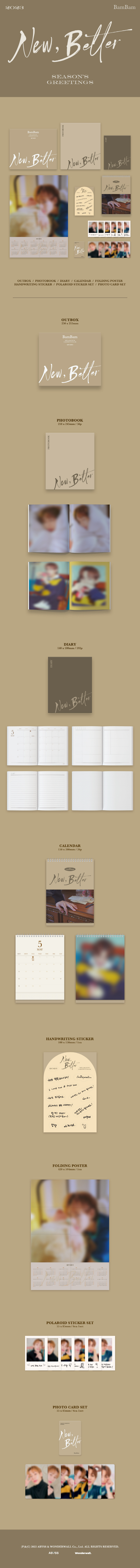 BamBam 2023 SEASON’S GREETINGS New Better