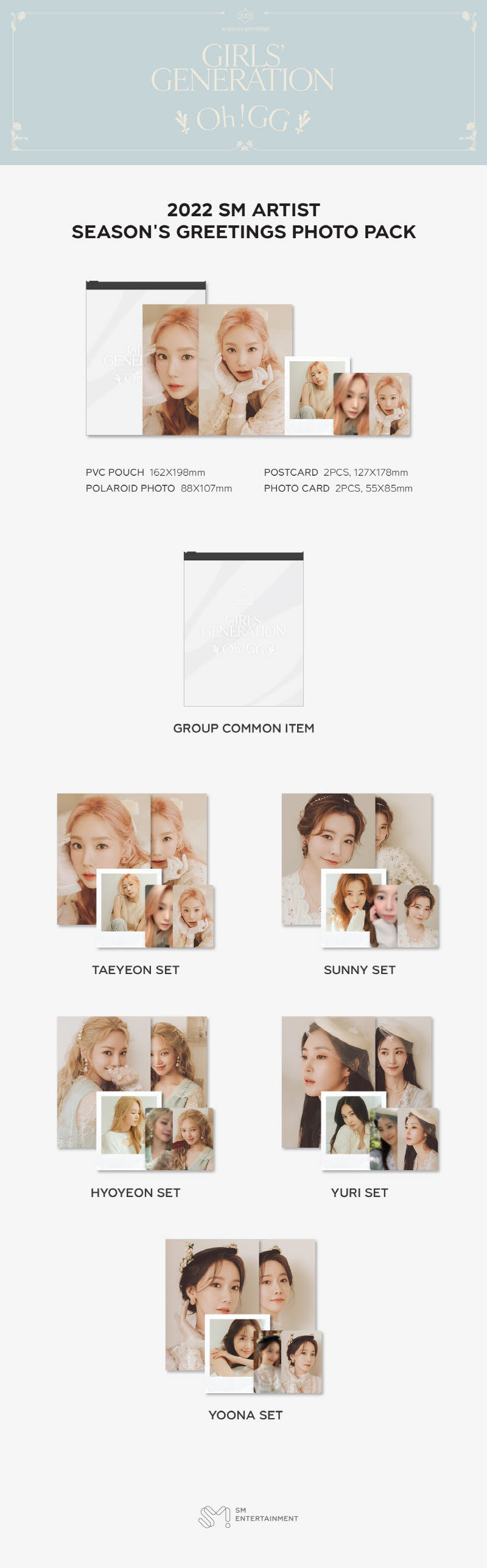 GIRLS GENERATION-OhGG - 2022 SEASONS GREETINGS PHOTO PACK