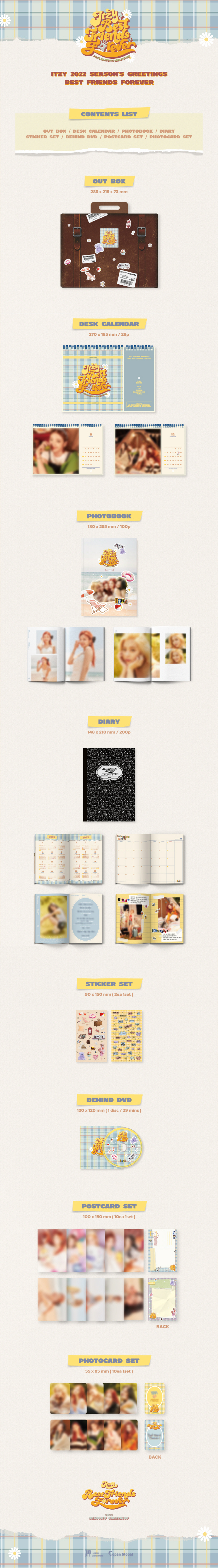 ITZY 2022 SEASON GREETINGS BEST FRIENDS FOREVER