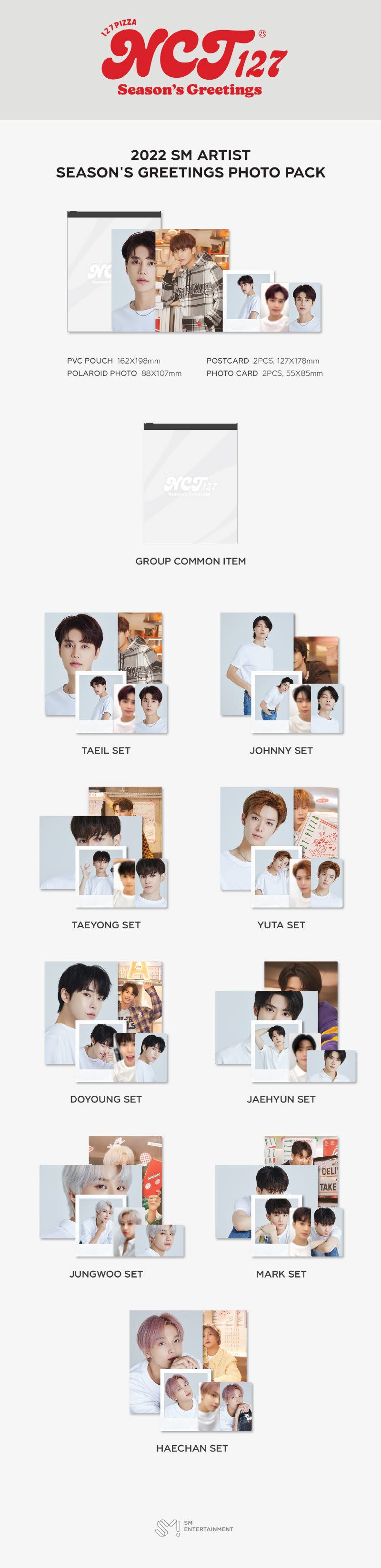 NCT 127- 2022 SEASONS GREETINGS PHOTO PACK