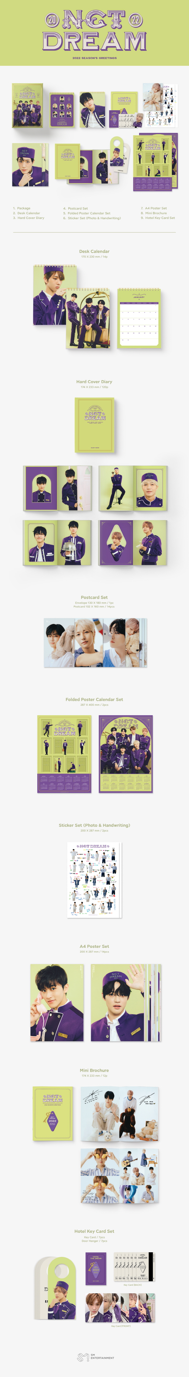 NCT DREAM 2022 NCT DREAM 2022 SEASONS GREETINGS and PHOTOCARD Set