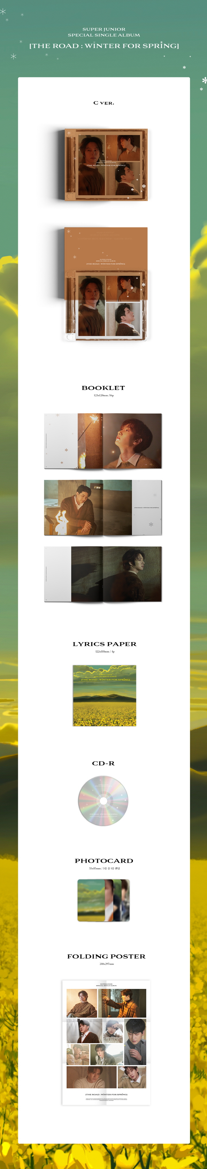 SUPER JUNIOR  The Road   Winter for Spring Limited Edition  C ver 
