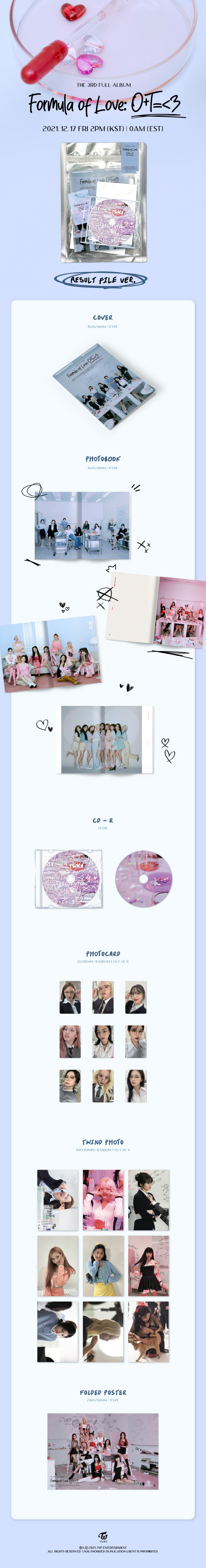 TWICE  Vol3 Formula of LoveO and T<3 Result file ver