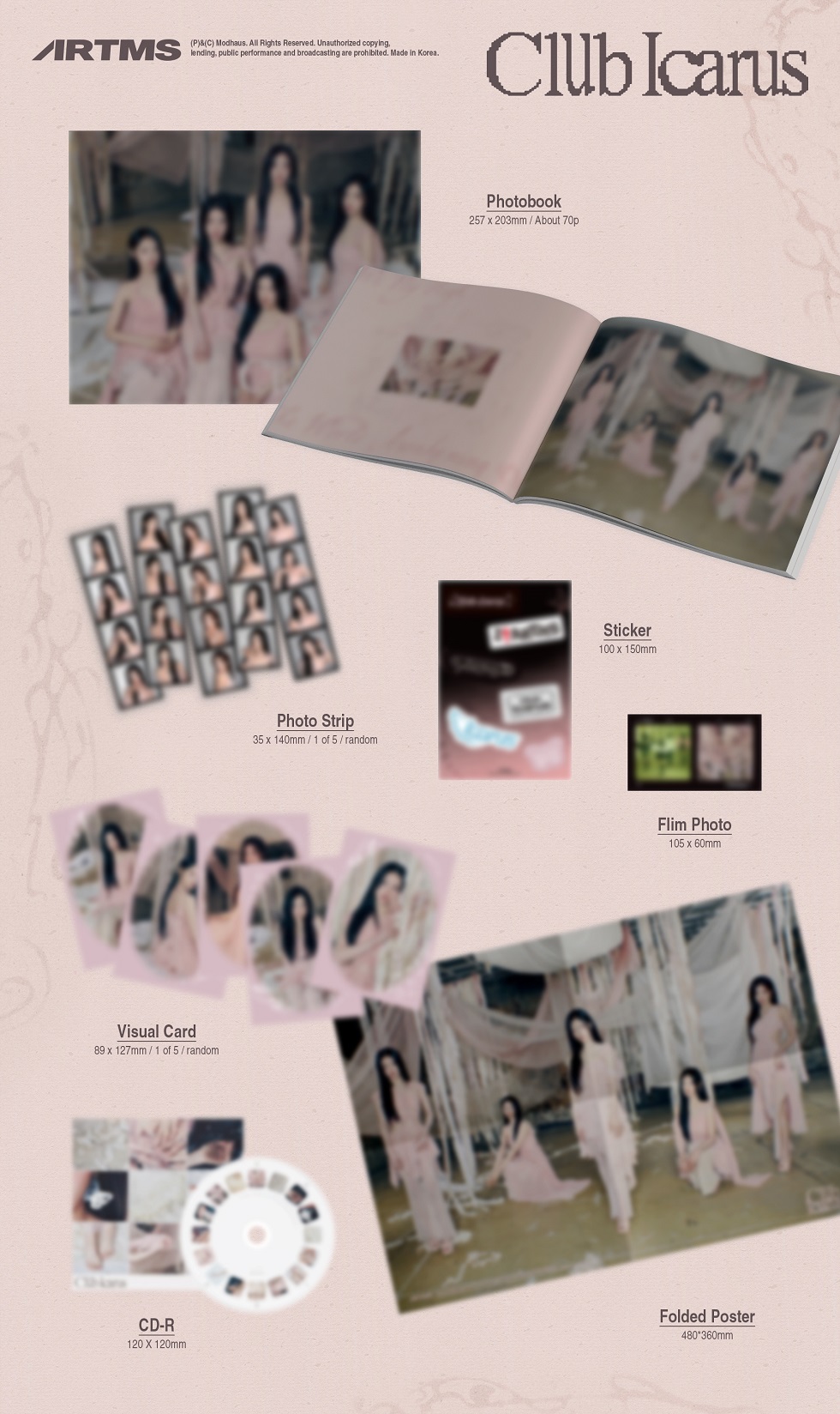 ARTMS 1ST MINI ALBUM CLUB ICARUS Bver