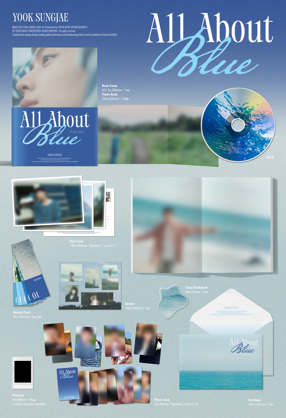 YOOK SUNG JAE 1st Mini Album All About Blue