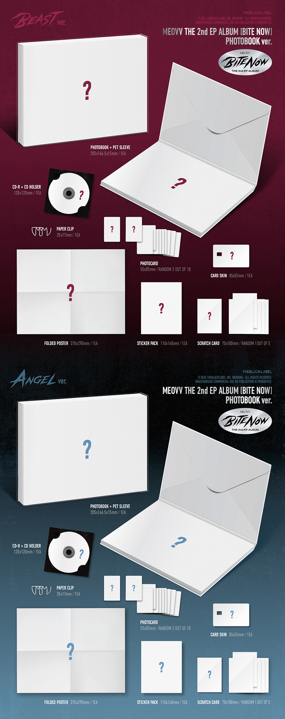 MEOVV  THE 2nd EP ALBUM BITE NOW PHOTOBOOK ver 2types Random Ver