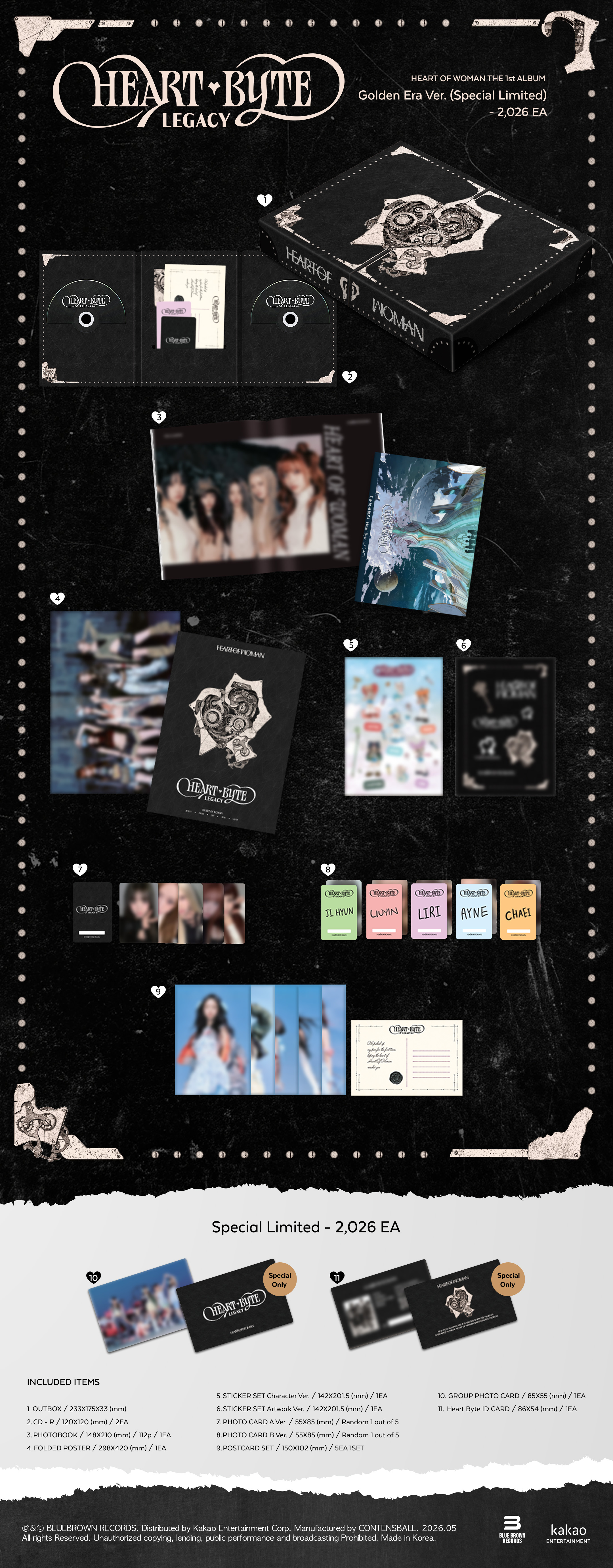 HEART OF WOMAN - THE 1st ALBUM [Heart Byte: LEGACY] (Golden Era Version.) (Special Limited) (2CD)