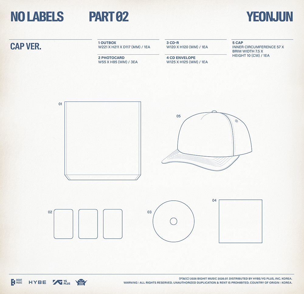 YEONJUN  NO LABELS PART 02 Cap Ver