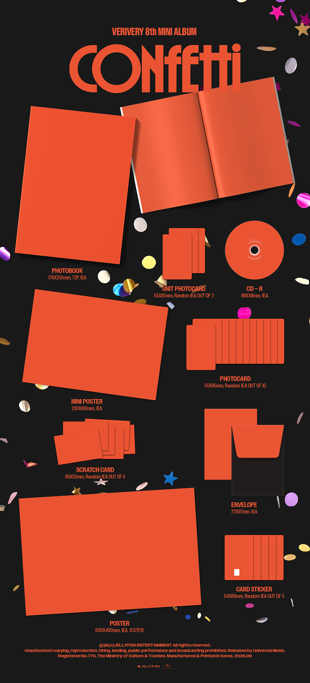 VERIVERY - 8th MINI ALBUM [CONFETTI] (PHOTOBOOK Version.)