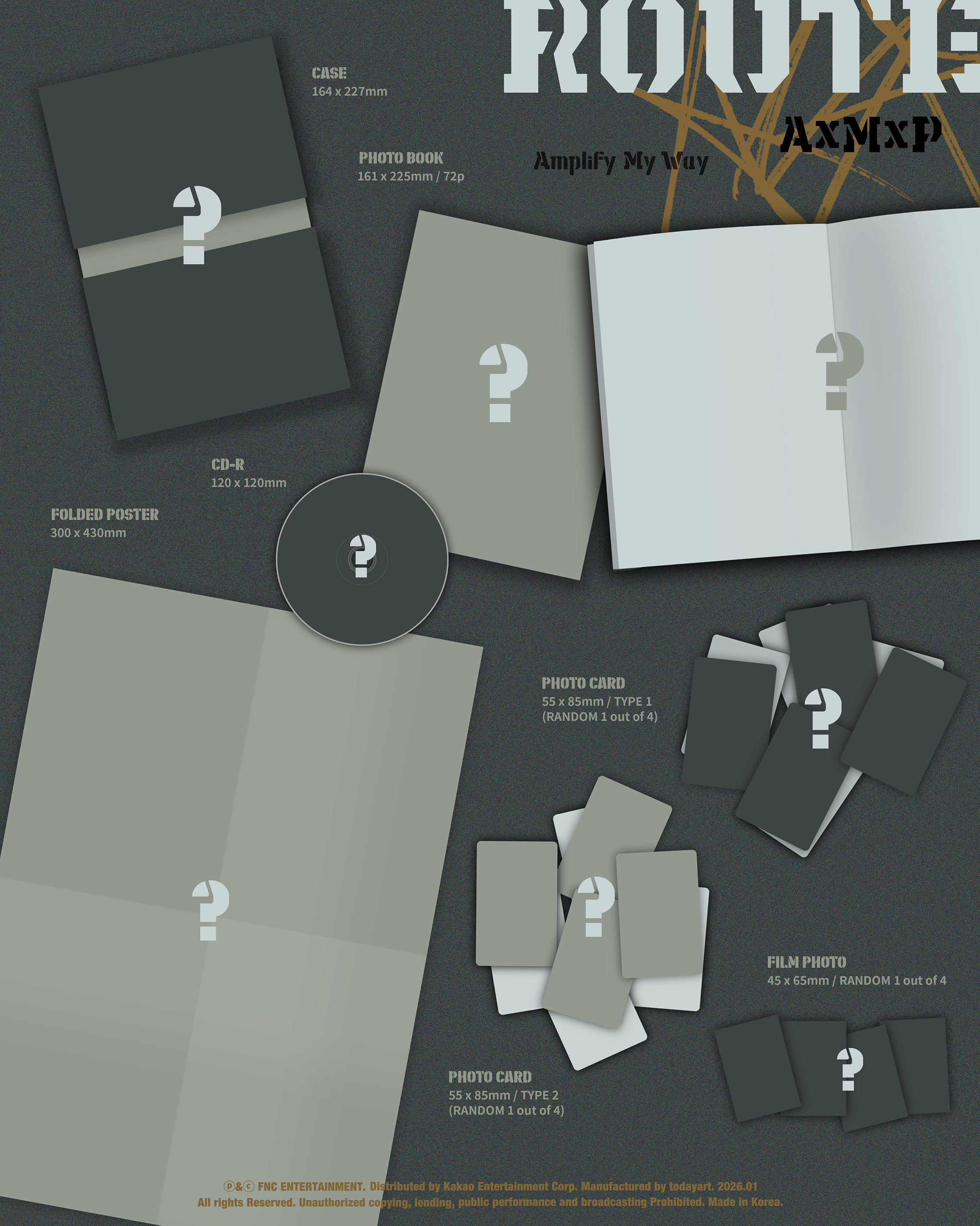 AxMxP  1ST MINI ALBUM Amplify My Way ROUTE ver