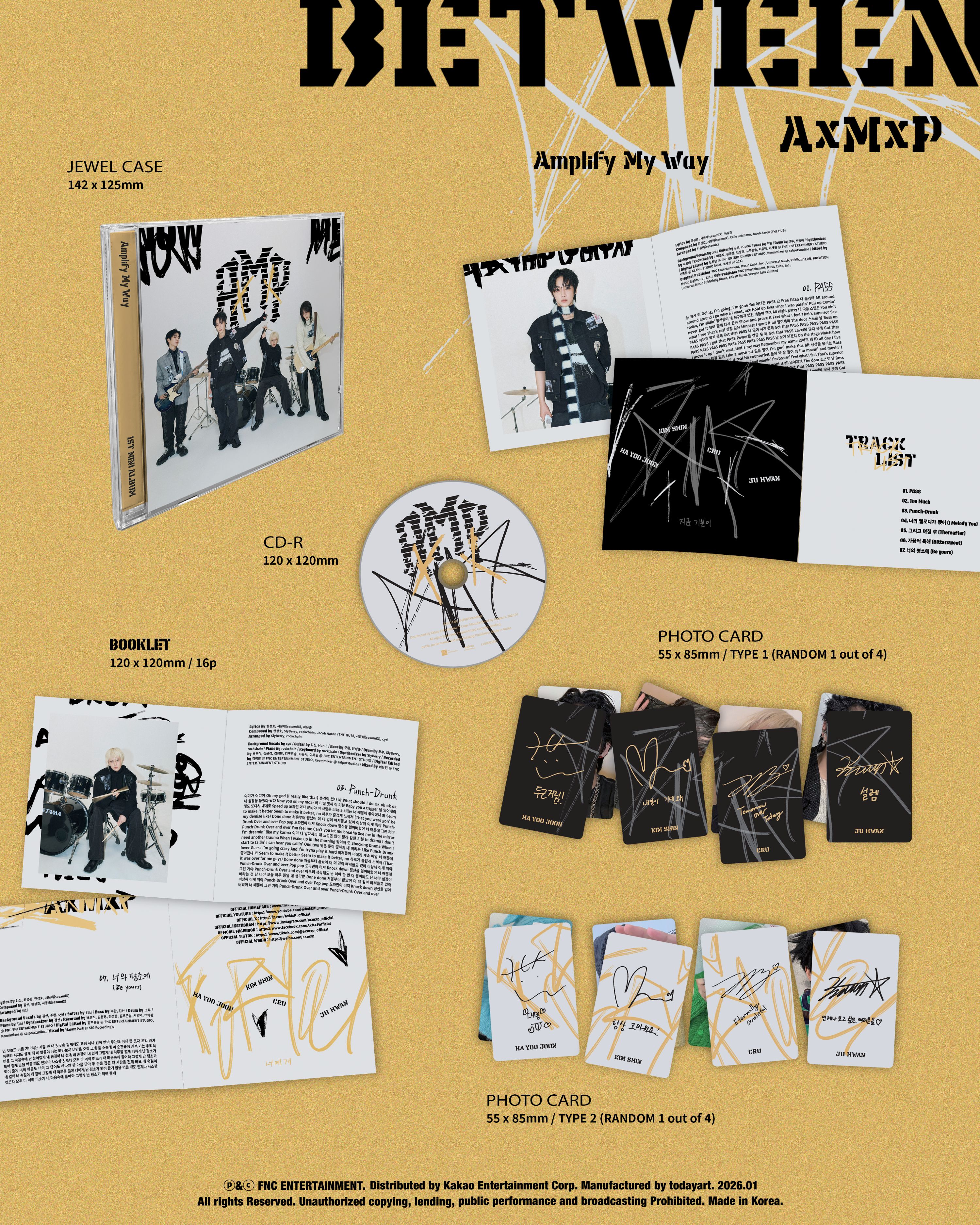 AxMxP  1ST MINI ALBUM Amplify My Way BETWEEN ver