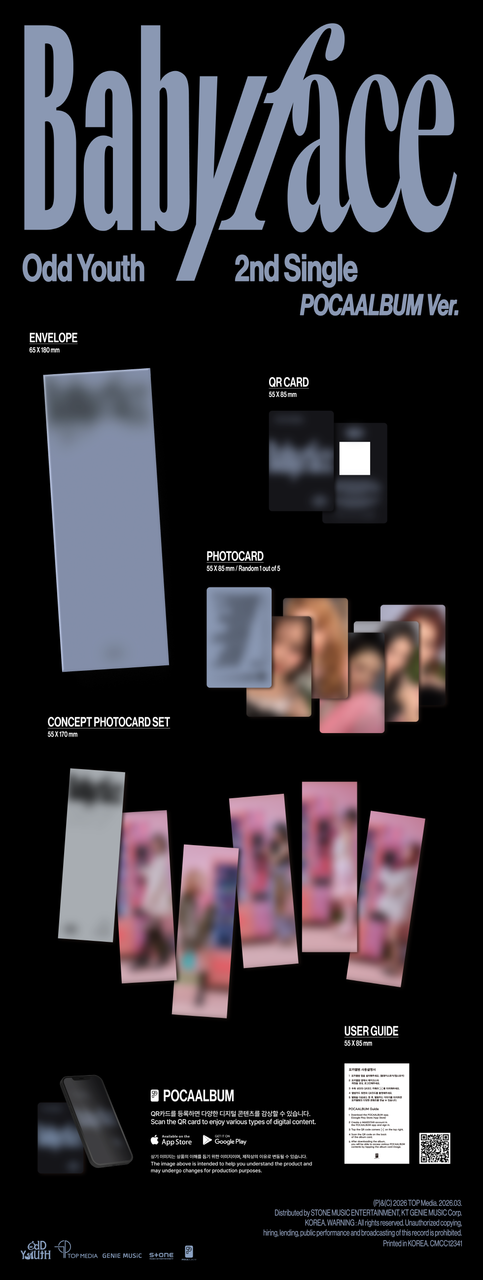 ODD YOUTH  2nd Single Babyface POCA ALBUM Ver