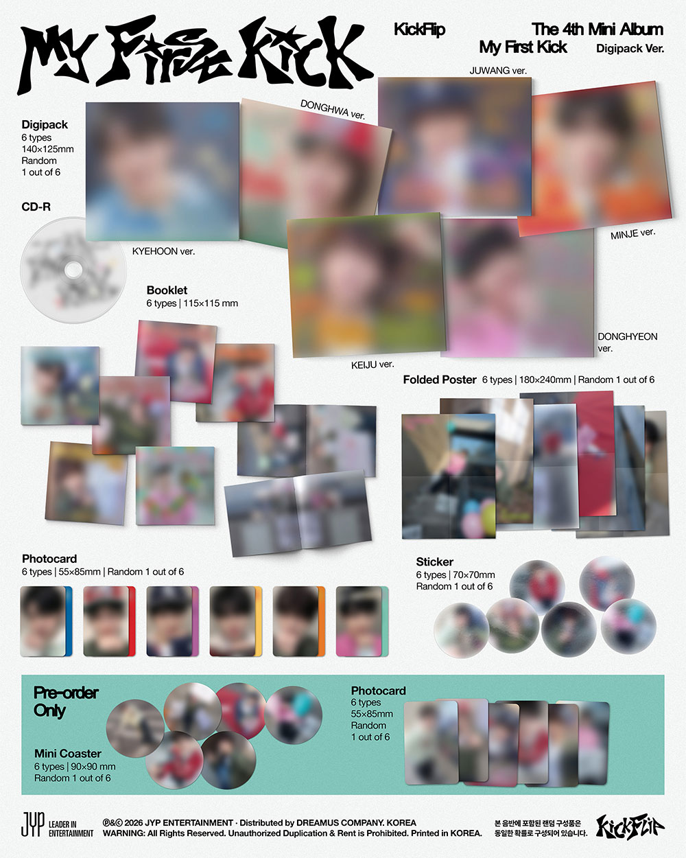 KickFlip  My First Kick Digipack Ver6 types Random Ver