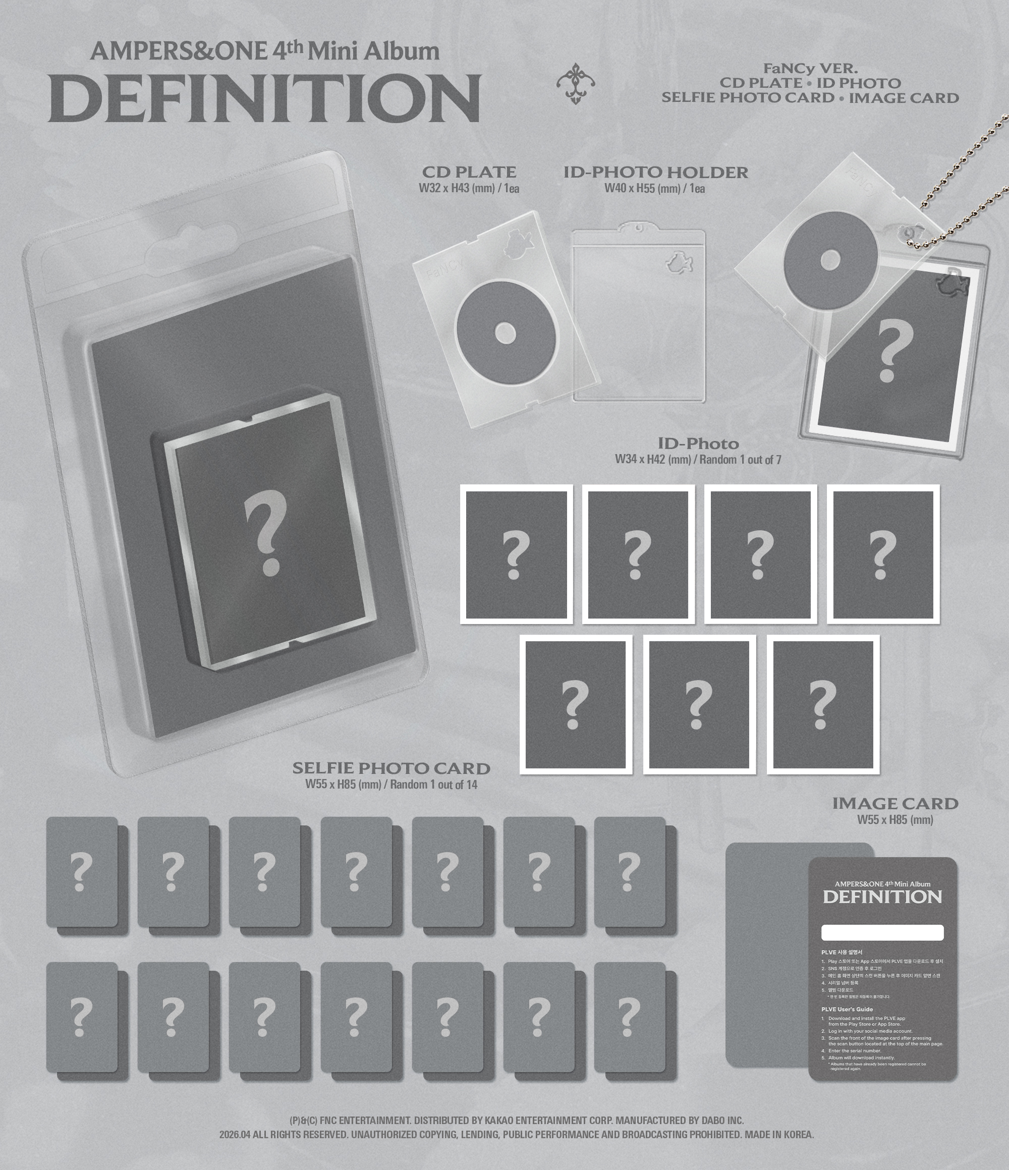 AMPERS&ONE  4TH MINI ALBUM DEFINITION FaNCy Ver