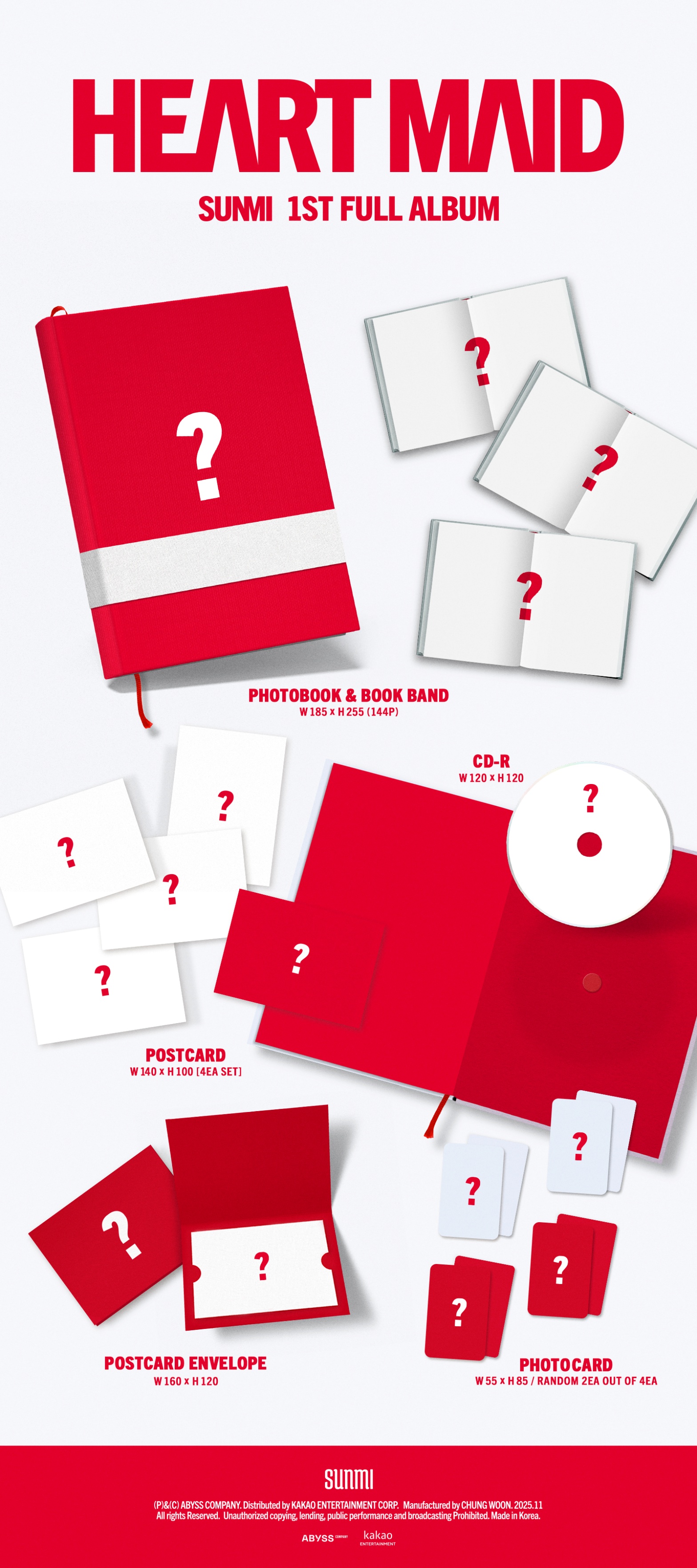 SUNMI 1st Full Album HEART MAID