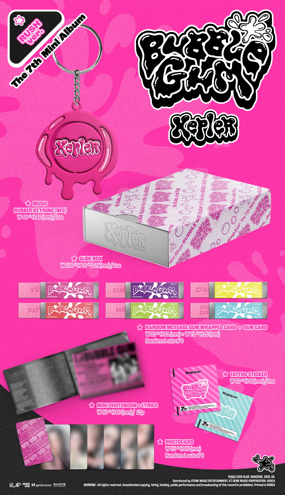 Kep1er  The 7th Mini Album BUBBLE GUM RUSH ver