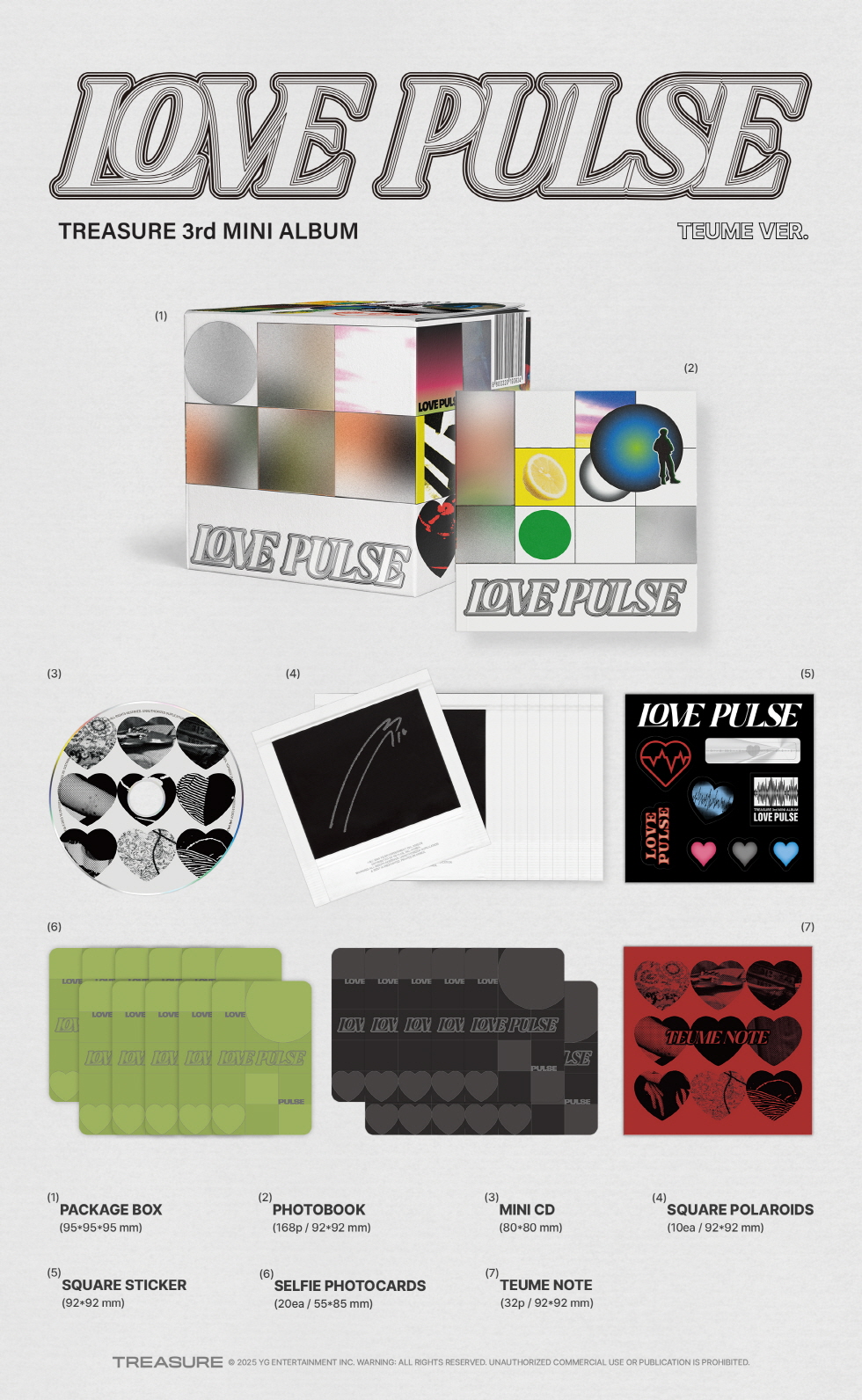 TREASURE 3rd MINI ALBUM LOVE PULSE TEUME VER