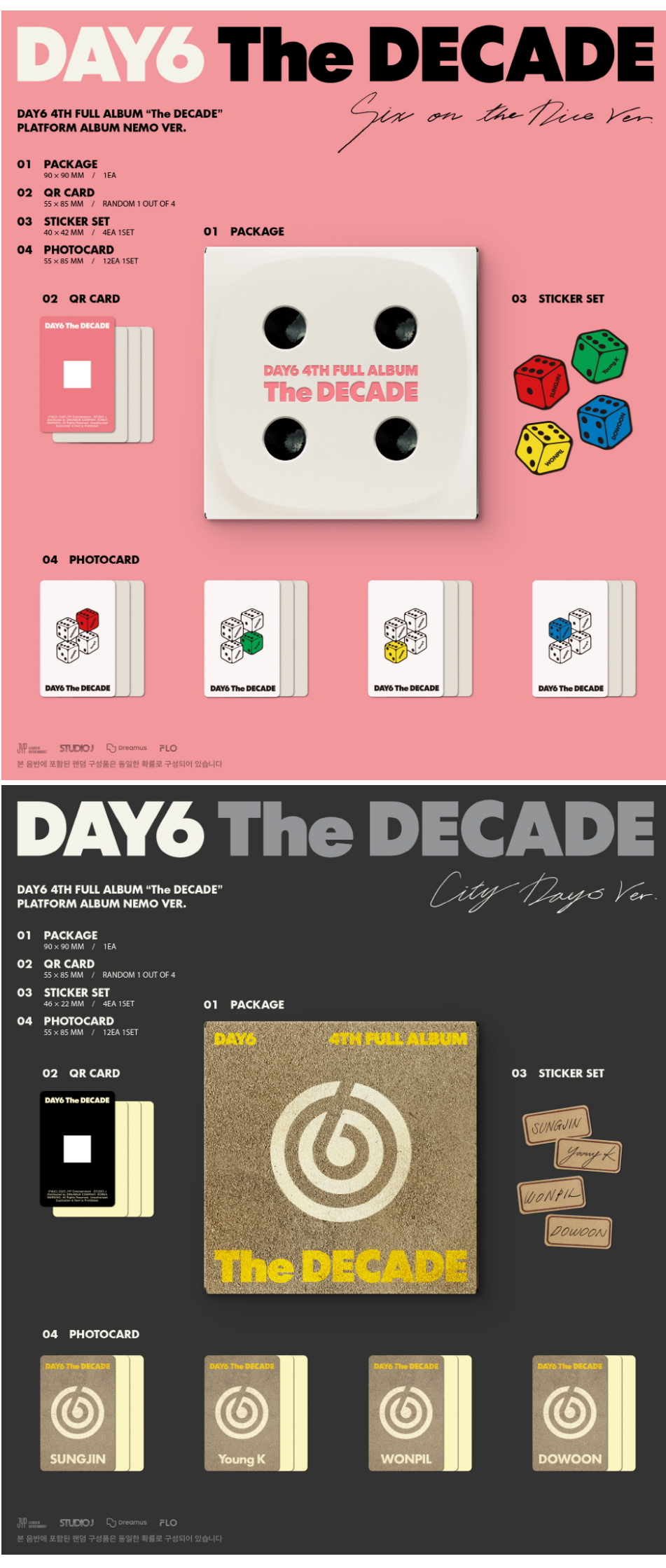 DAY6 The DECADE PLATFORM ALBUM NEMO VER 2types Random Ver