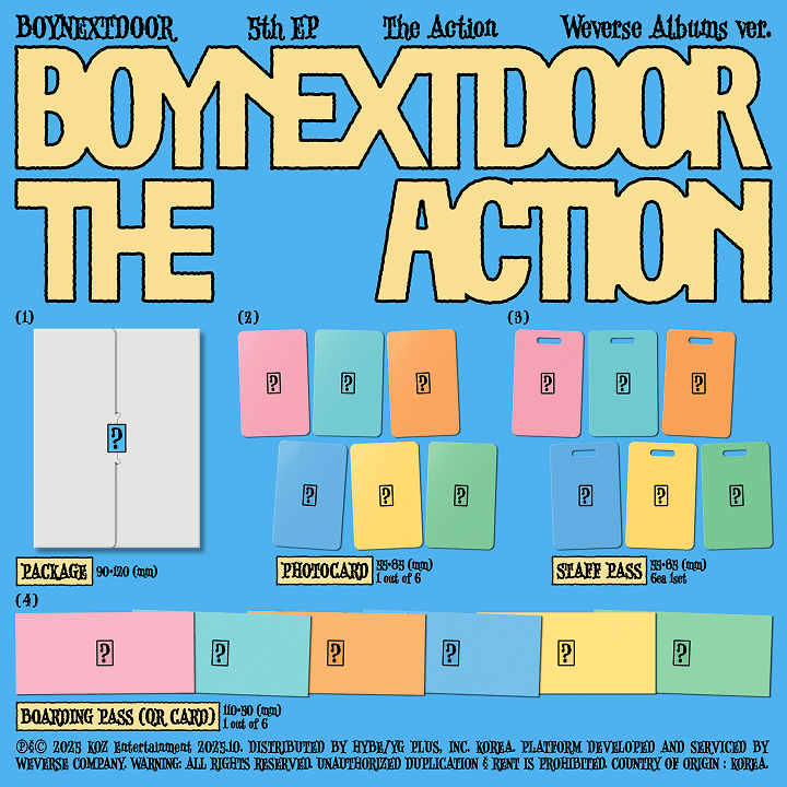 BOYNEXTDOOR 5th EP The Action Weverse Albums ver