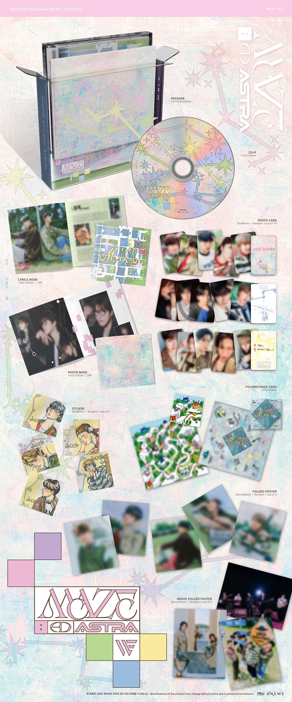 ONEWE  4th Mini Album MAZE  AD ASTRA MAZE ver