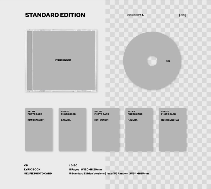 LE SSERAFIM JAPAN 4th Single DIFFERENT Standard Edition and with weverseshop gift