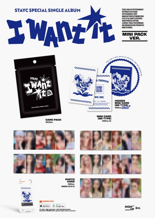 STAYC SEPCIAL SINGLE I WANT IT MINI PACK Ver