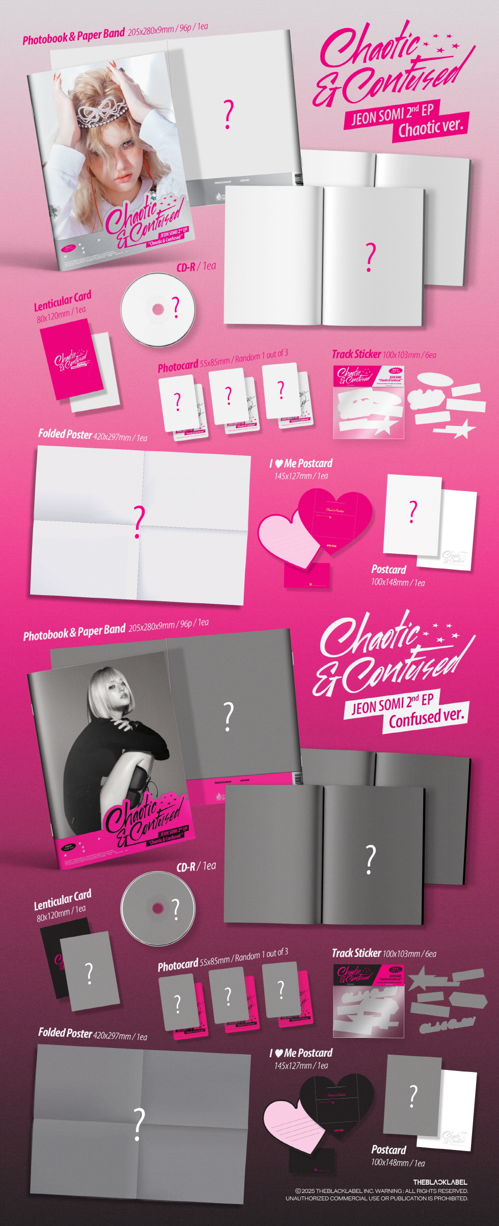 JEON SOMI 2nd EP ALBUM Chaotic & Confused 2types Random Ver