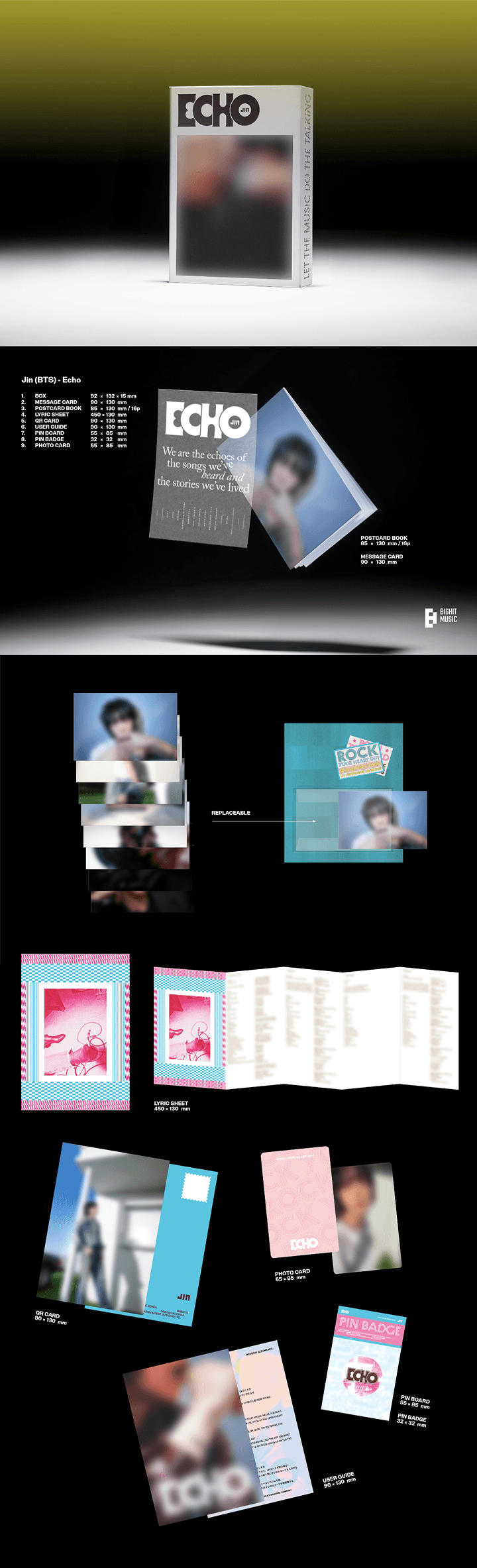 JIN Echo Weverse Albums ver and with weverseshop gift