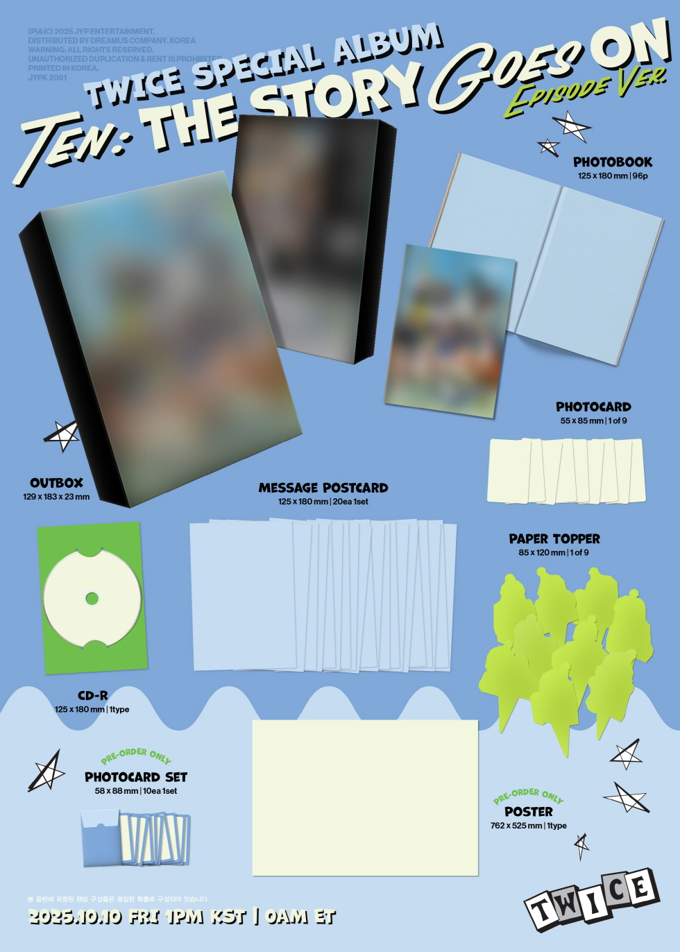 TWICE  TEN The Story Goes On EPISODE Ver 2types Random Ver