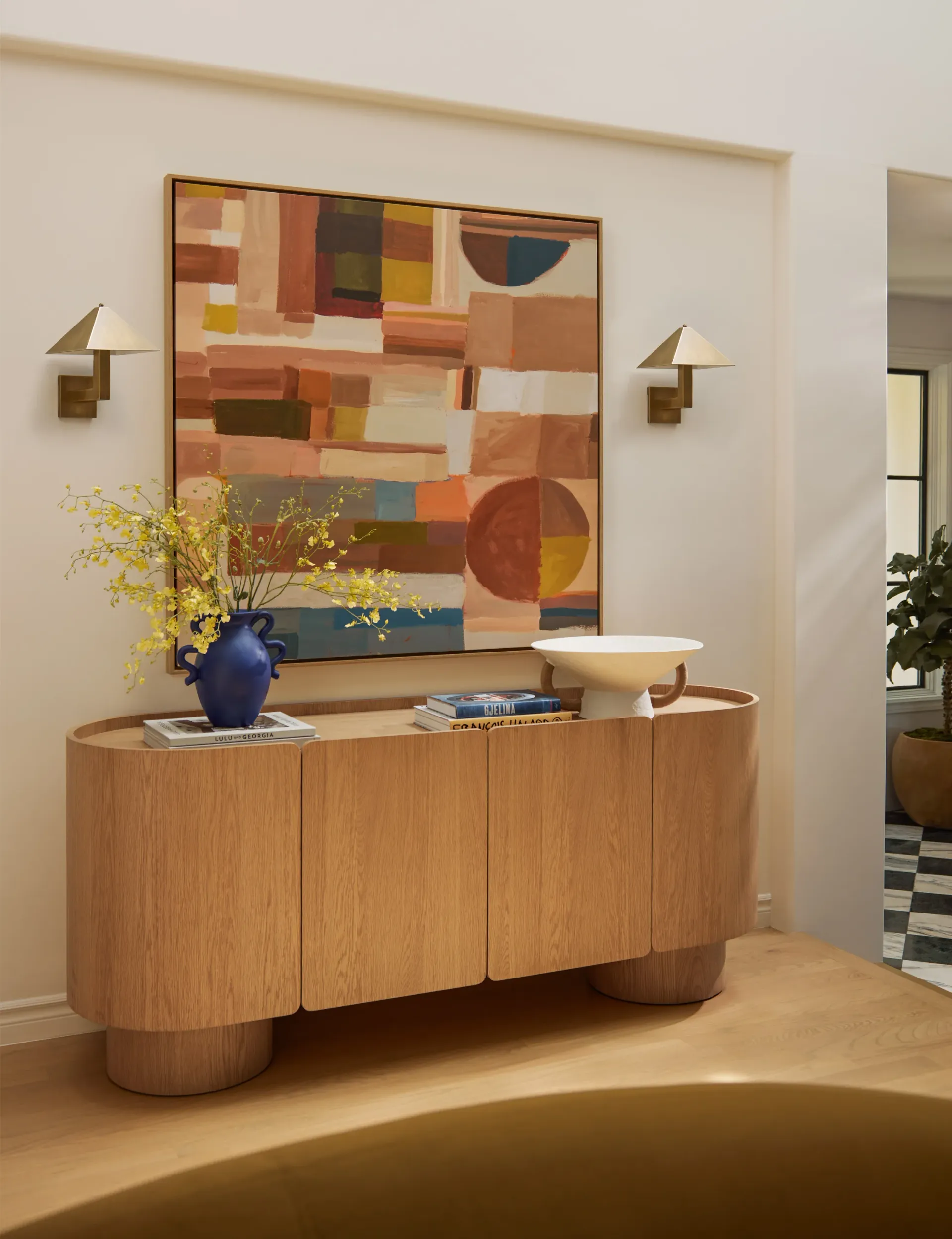 Modern Apartment Entryway + Art