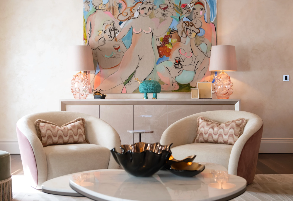 Living Room design by Tobias Oliver Interiors