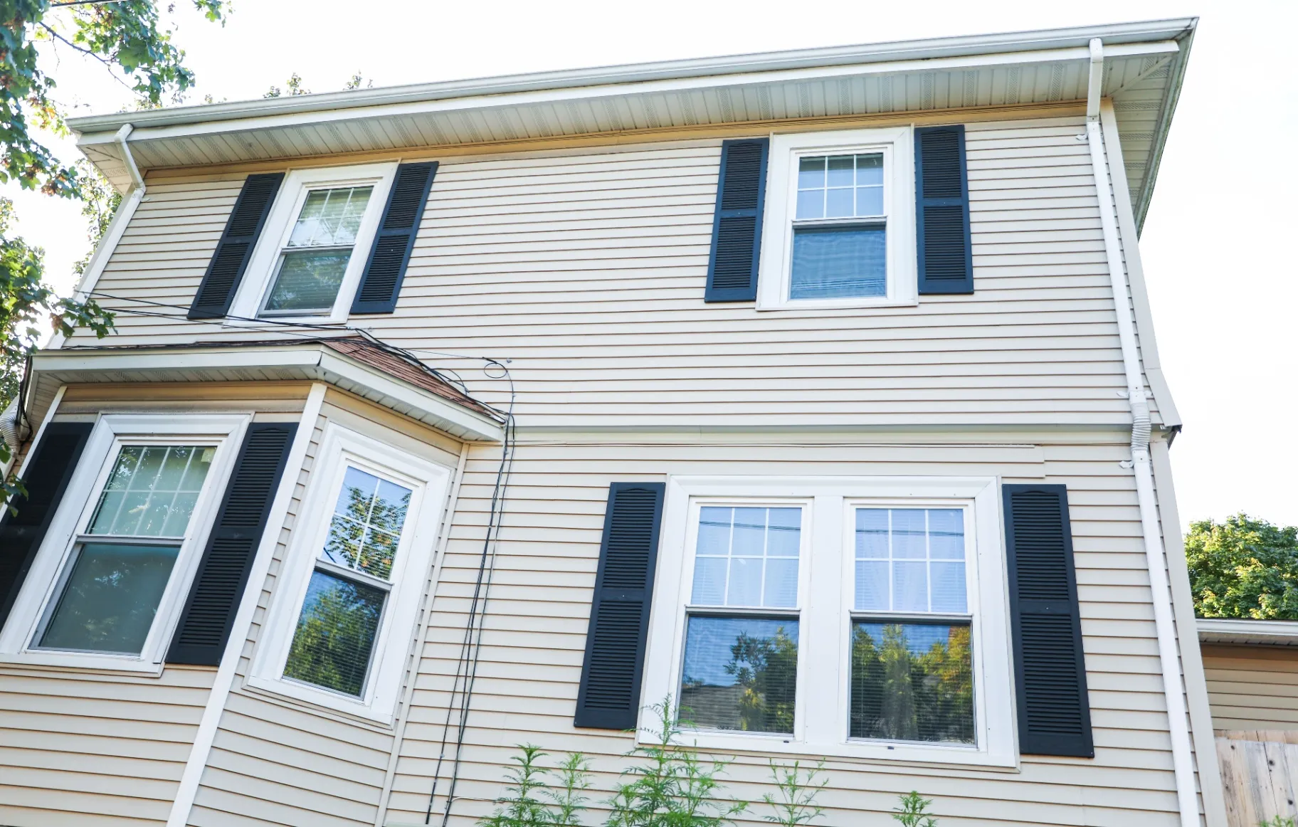 home with vinyl siding