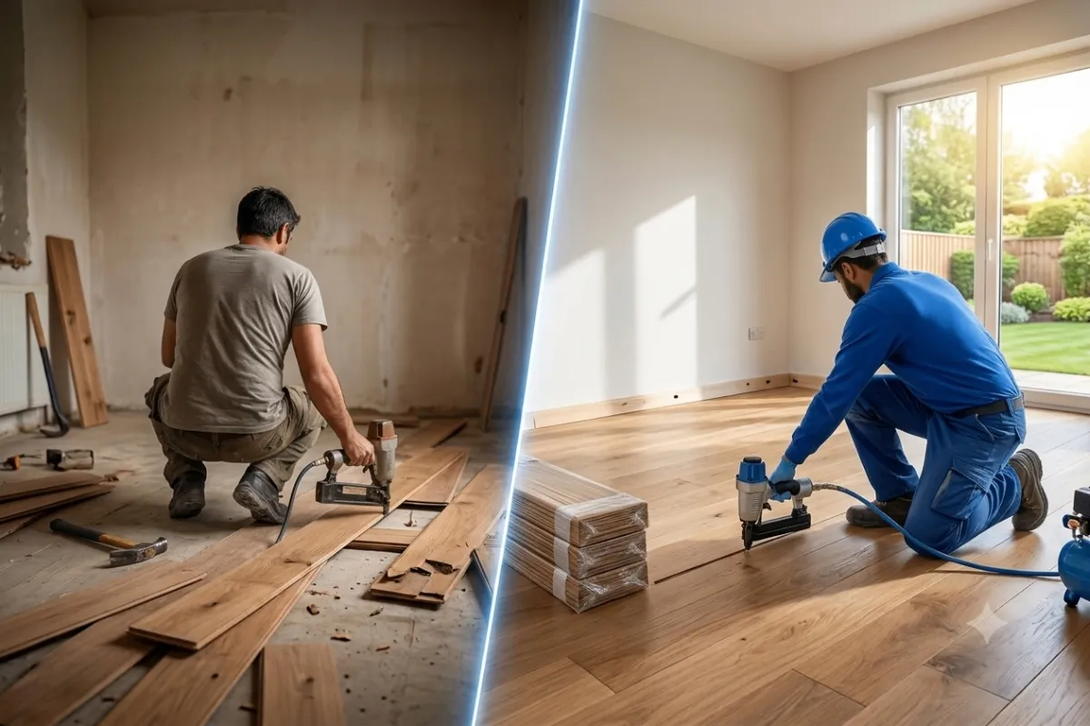 DIY vs Professional: Installing Hardwood Flooring