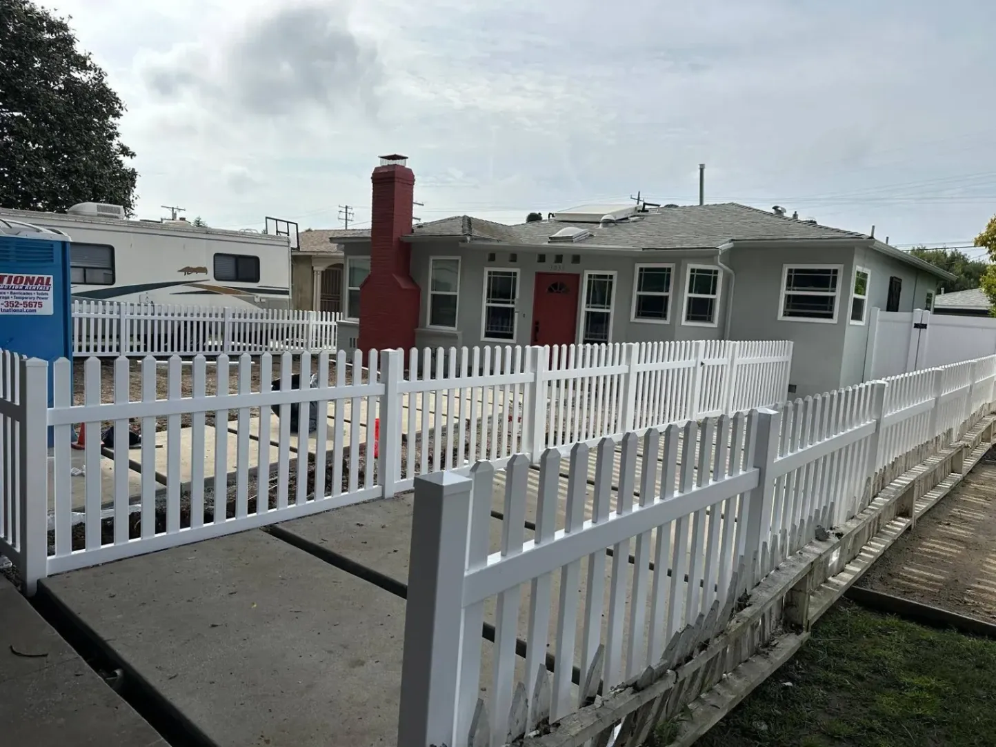 White picket fence