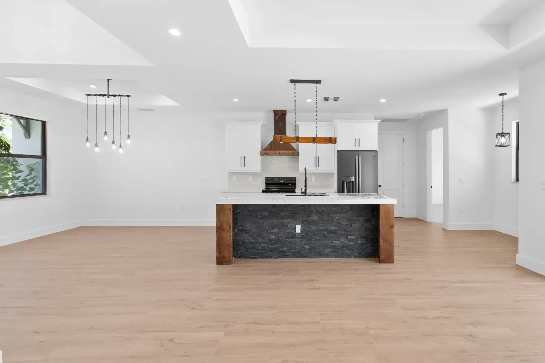 Line Construction Inc. overhaul living rooms, kitchens, and complete interior layouts, integrating the finest craftsmanship across every square foot.
