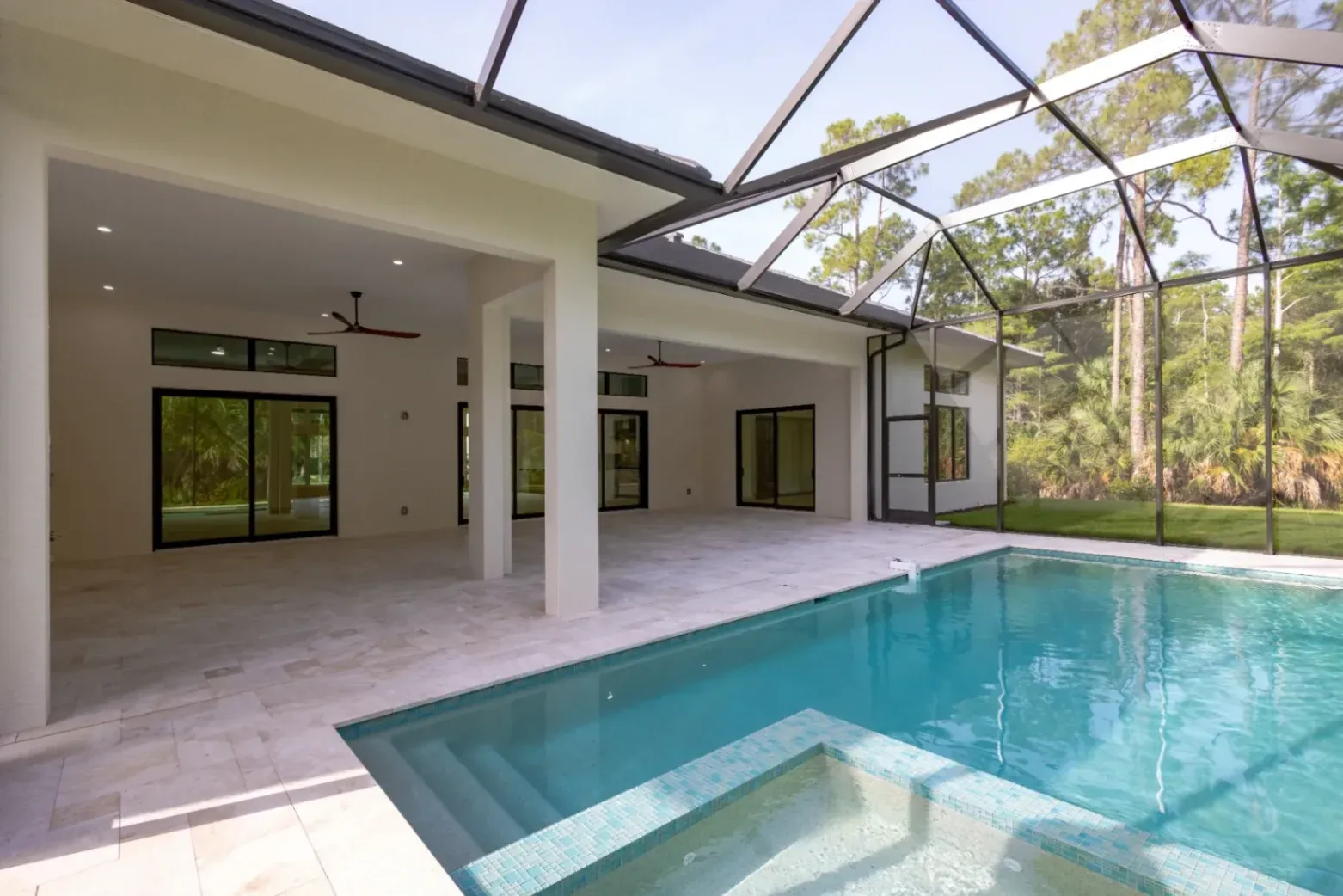 As a pool builder in Marco Island, Line Construction Inc. crafts custom pools and outdoor patios designed to fit seamlessly with your home and lifestyle.