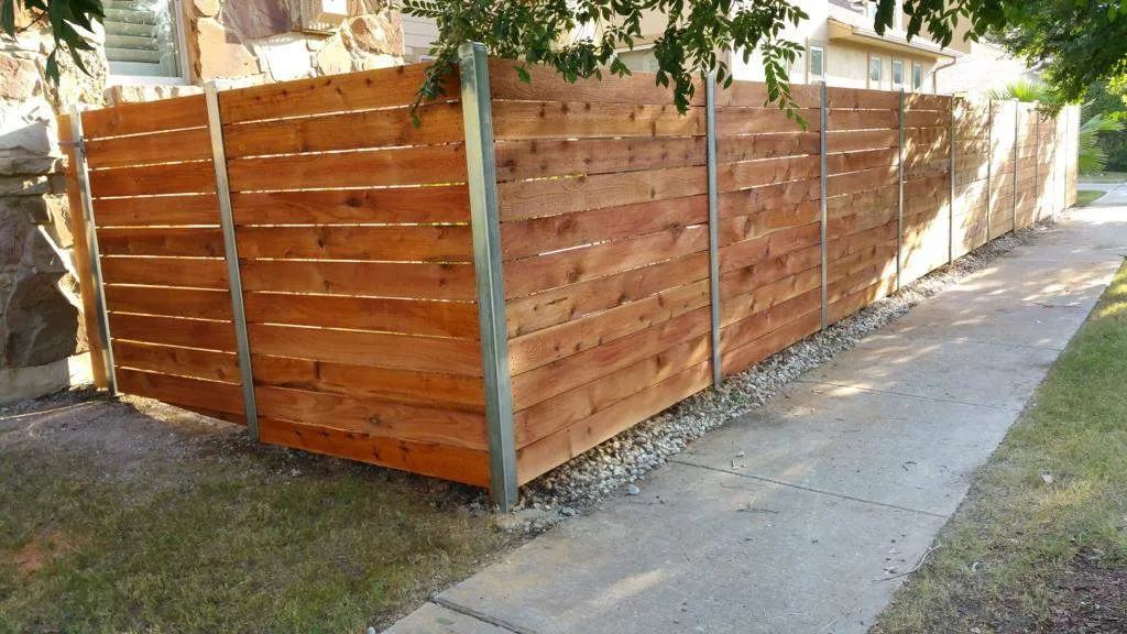 Wood and Metal Fence Installation in New Braunfels, TX