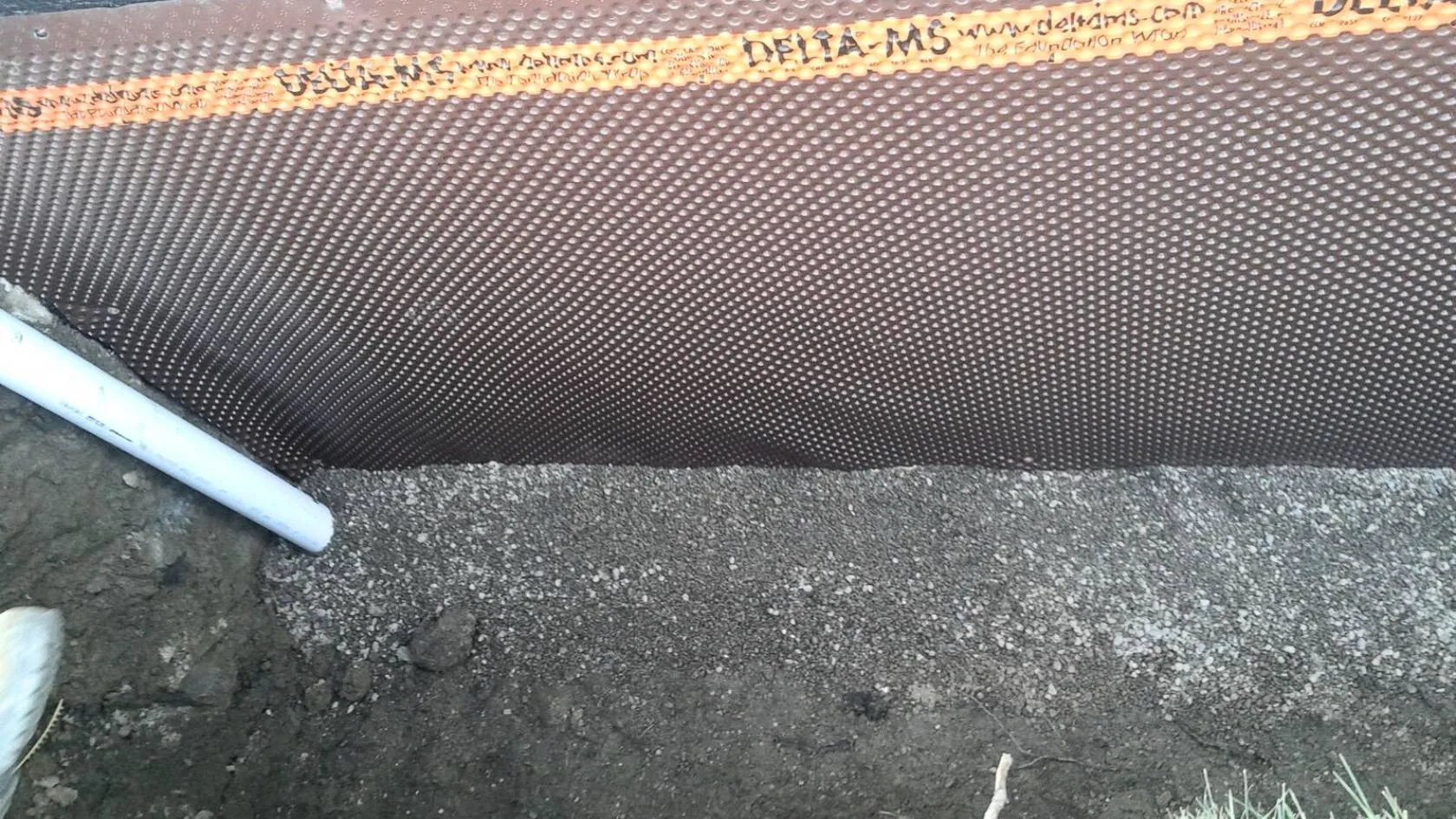 Basement Waterproofing in Canton, MI: Foundation Drainage and Protection Membrane, DELTA-MS