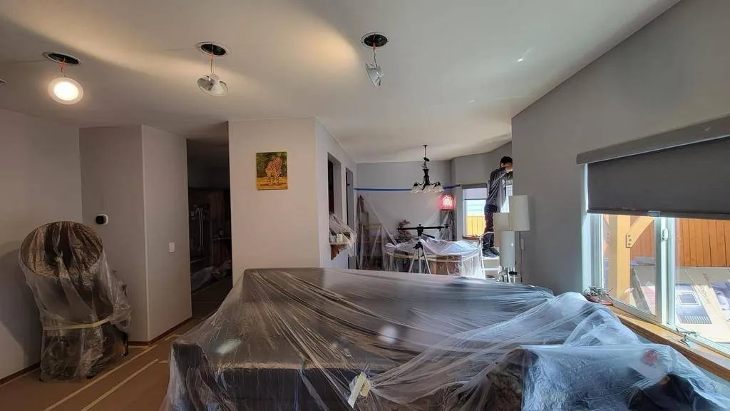 From floors to furniture, AC Pro Painting carefully covers and seals every inch that’s not getting a splash of color.