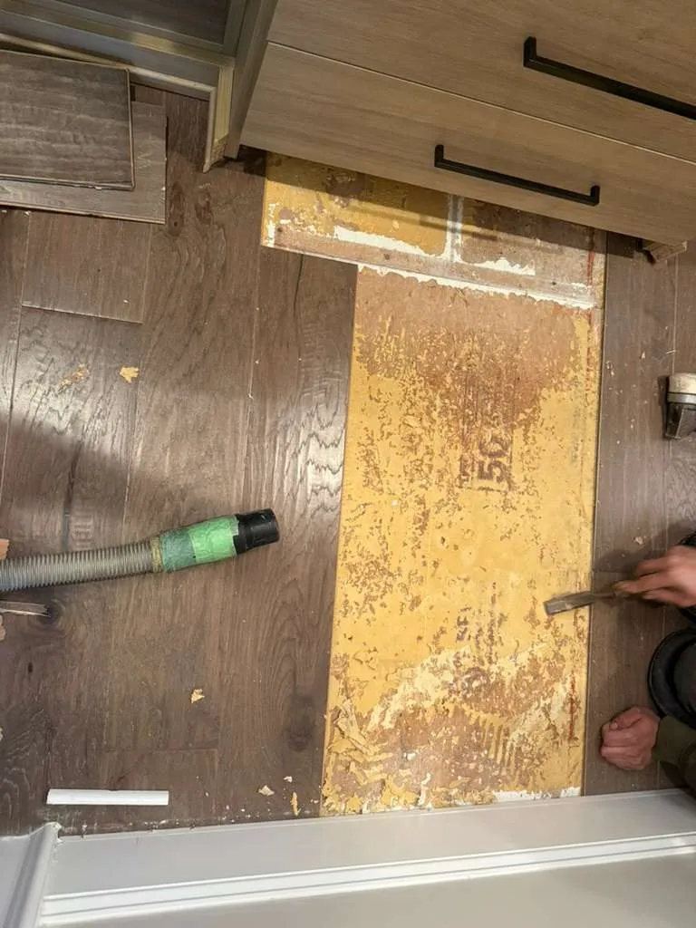 Our specialized hardwood floor repair service in Raleigh, NC, replaces damaged boards, matches existing stains, and blends repair zones seamlessly into your surrounding floor.