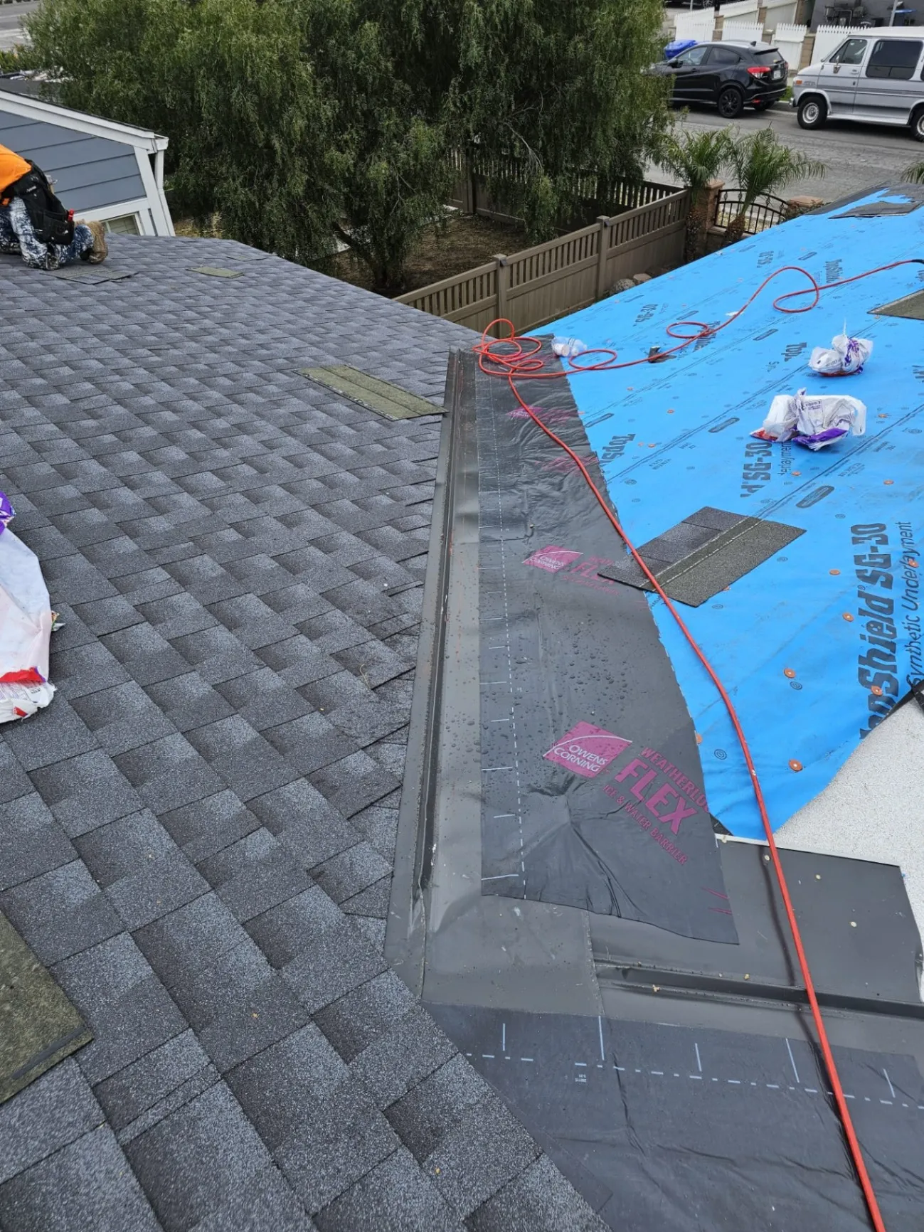 Shingle Roofing Installation background