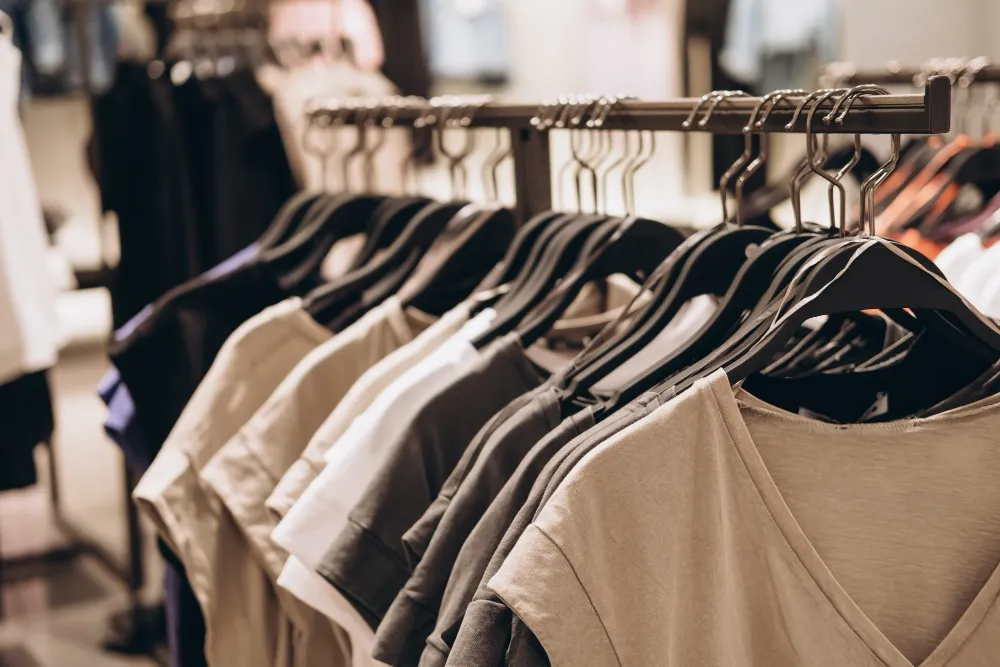 Clothing for sale.