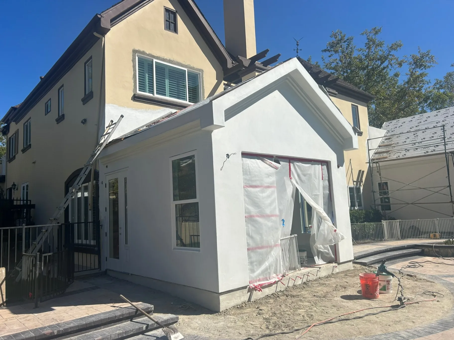 Acrylic Stucco Finish Coat background