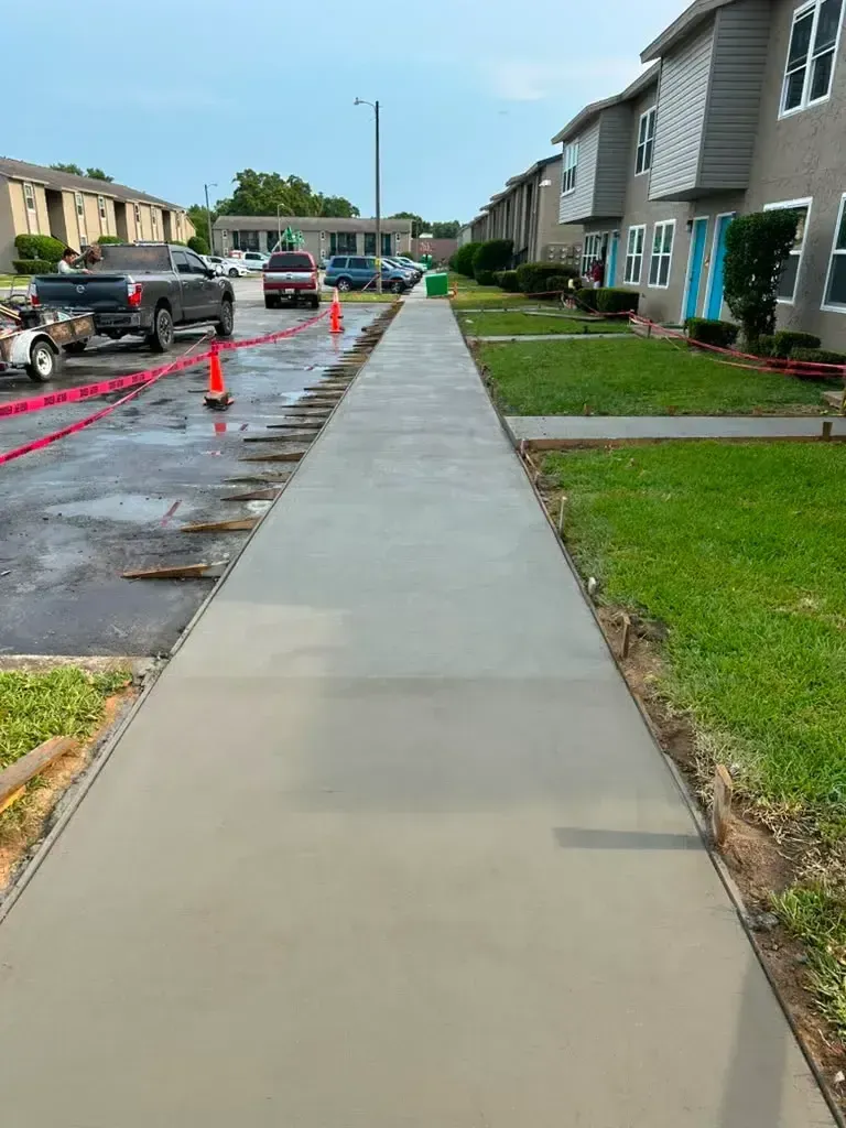 Sidewalk Installation and repair background