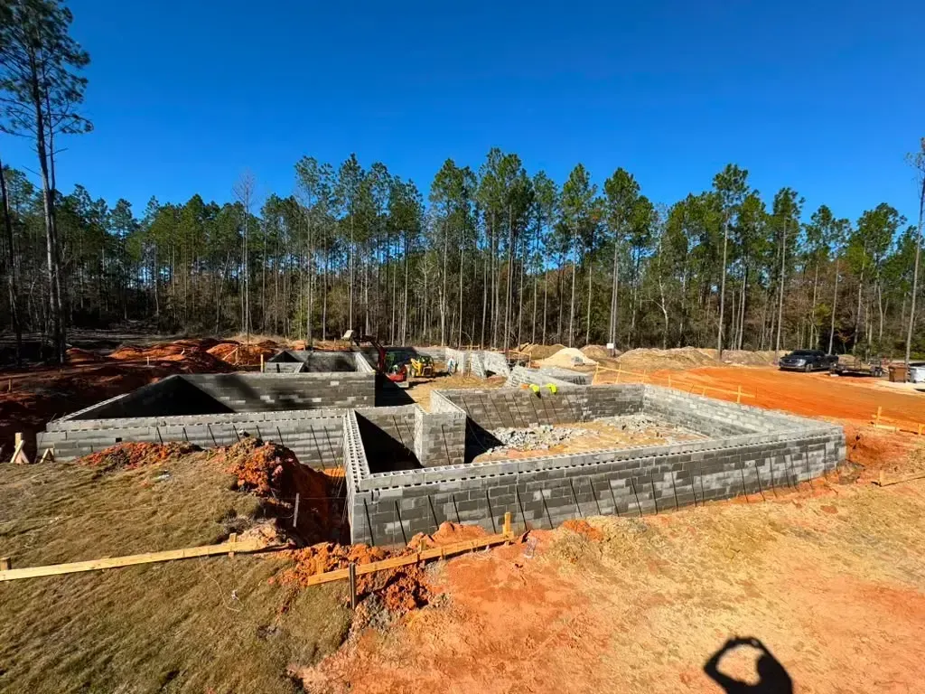 New Construction Foundation background