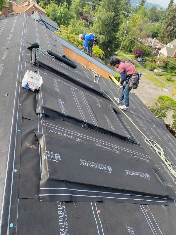 New Roofing Installation background