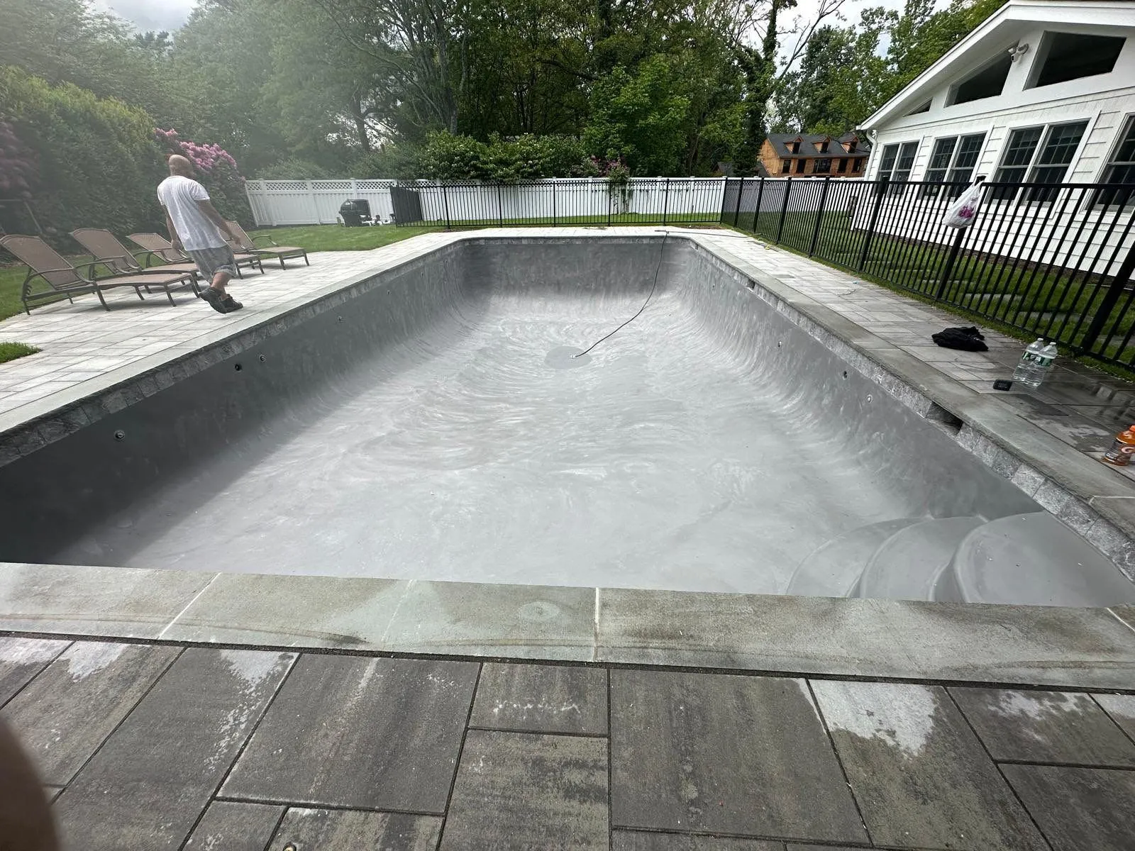 Pool maintenances. background