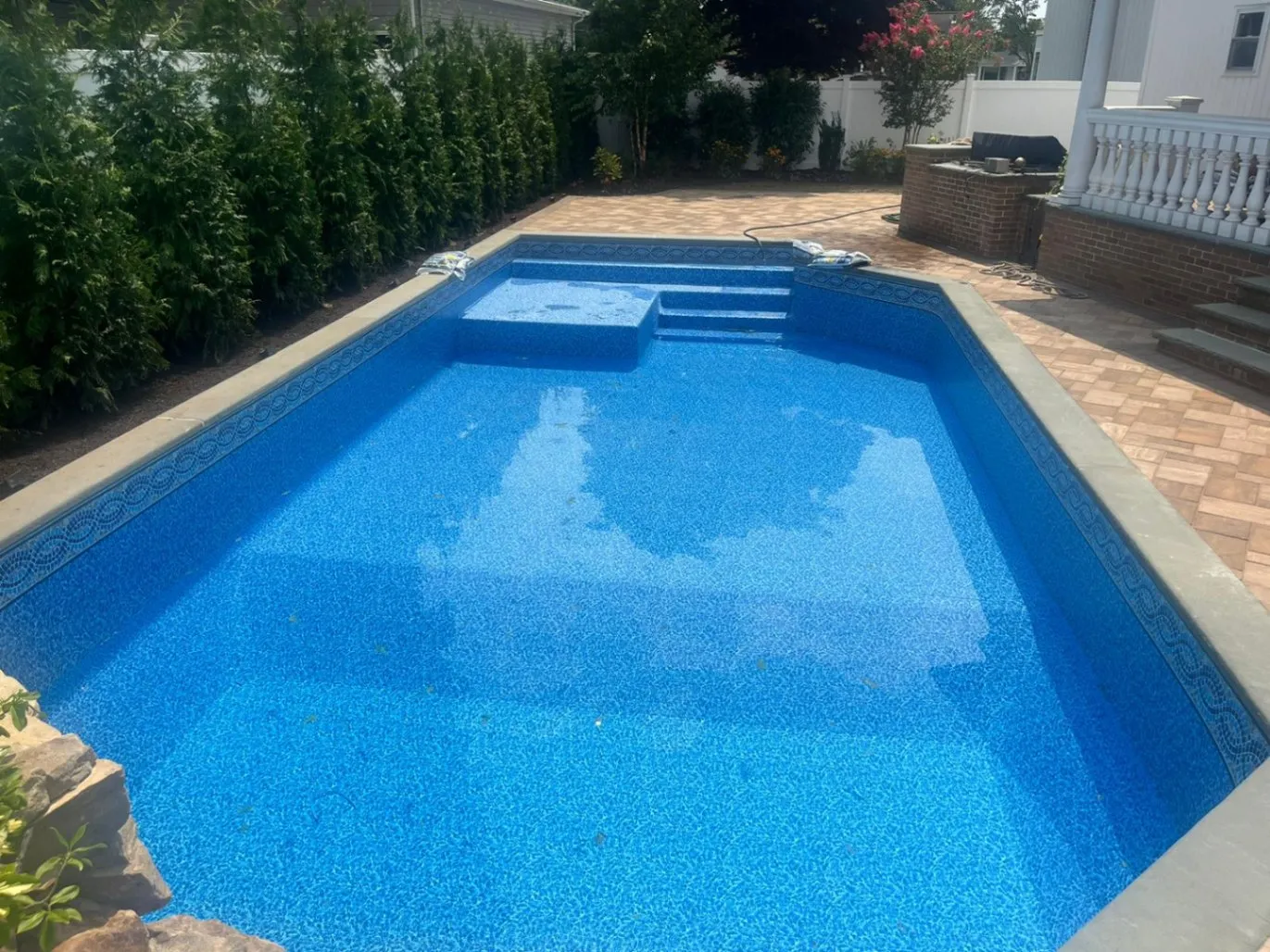 Pool opening background