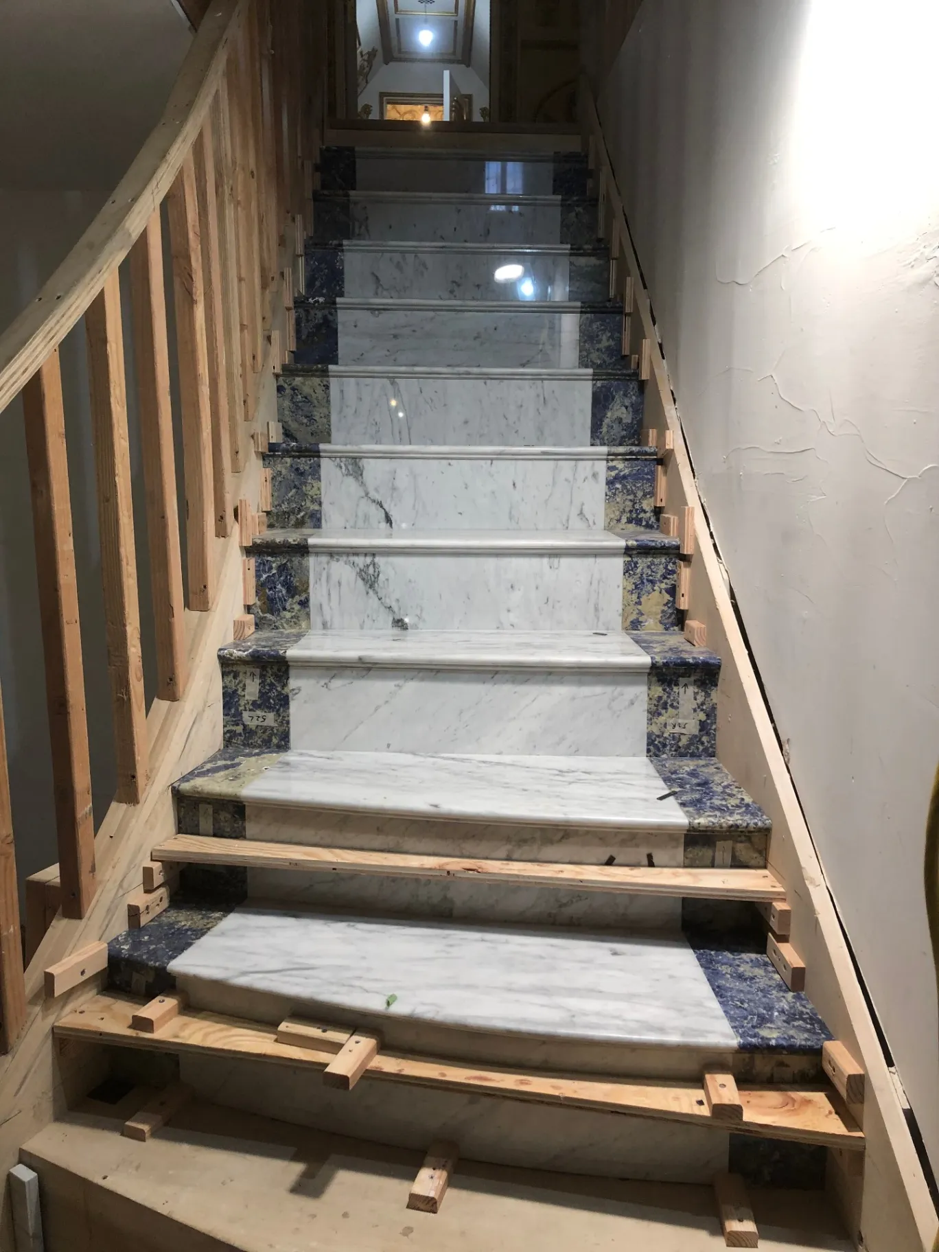 Basement floor porcelain tile