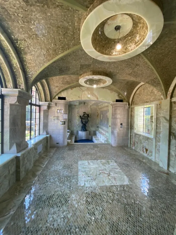 Installing  ceramic background